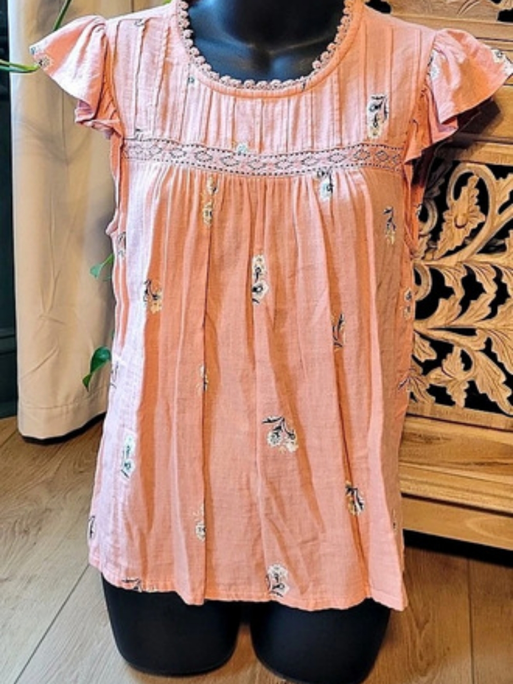 Lucky Brand Floral Mini Dress in Pink